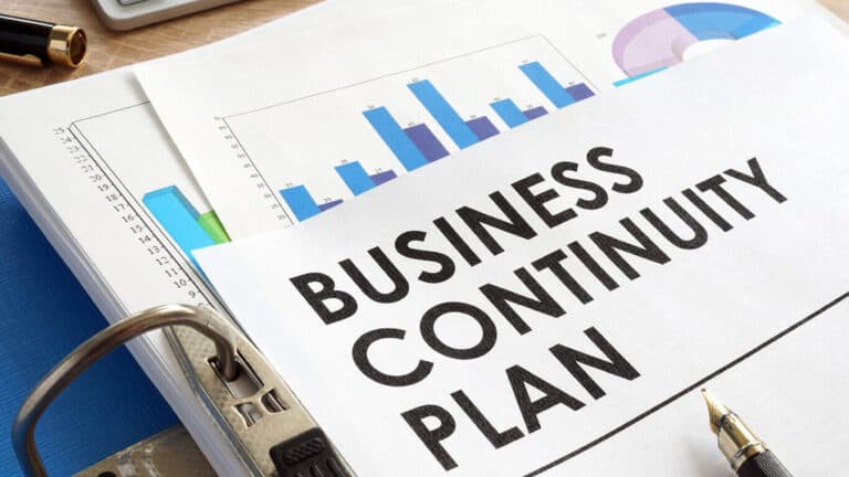 Business Continuity Plan binder